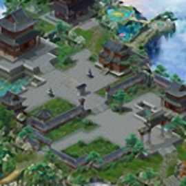 14071-仙宫后殿地图素材