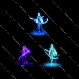 【14036】女性动态元神素材