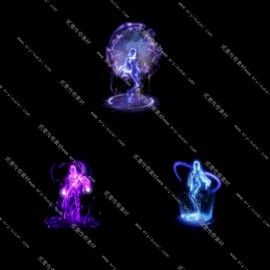 【14037】女性动态元神素材